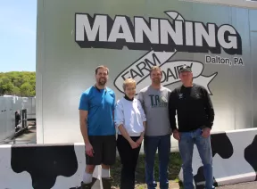 manning farm dairy family photo