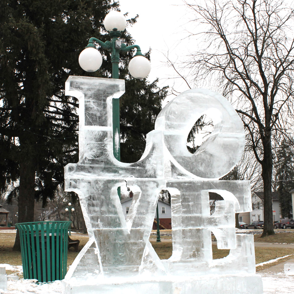 love carved ice