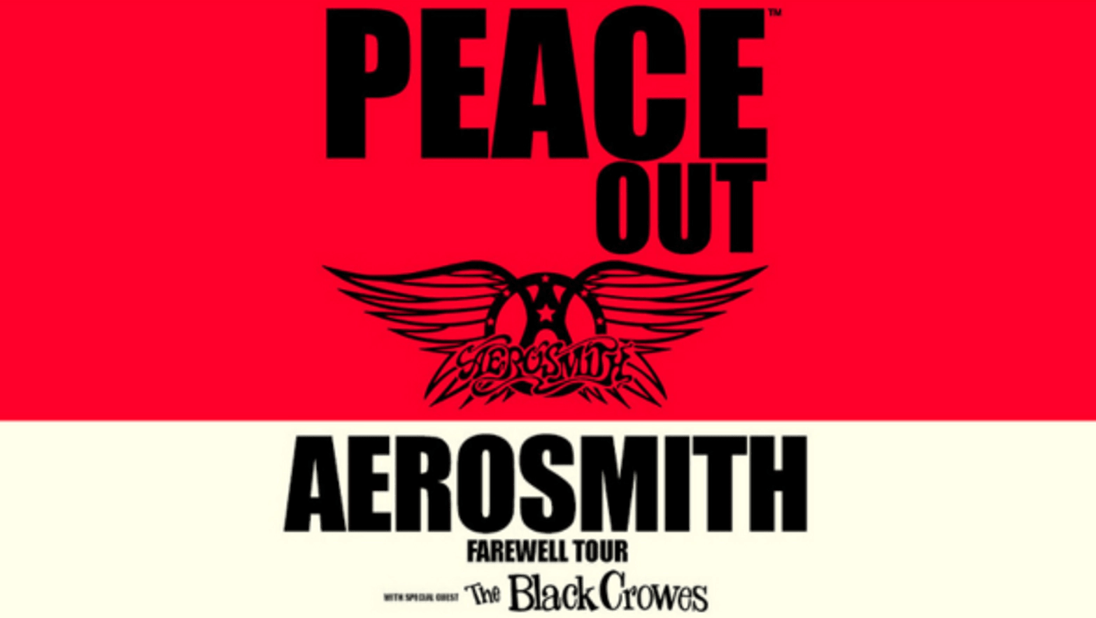 Aerosmith /w The Black Crowes 2025 Peace Out Tour visitPA