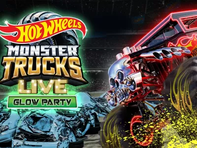 Hot wheels 2025 glow monster trucks